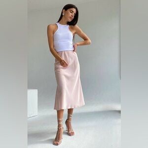 GAP Pale Pink Midi Skirt